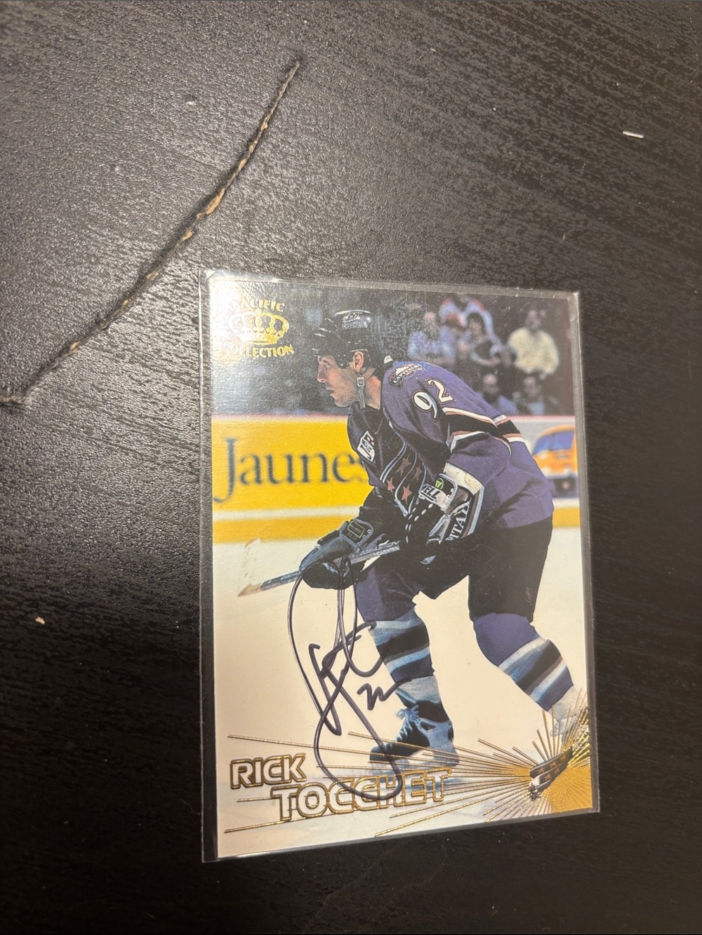 Autographed Rick tocchet Washington capitols